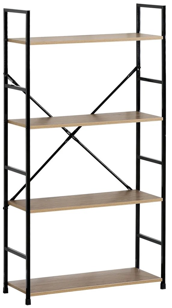Raft GD-224 OAK Stor, 4 etajere, 58,5 x 23,5 x112,5 cm, 4 etaje