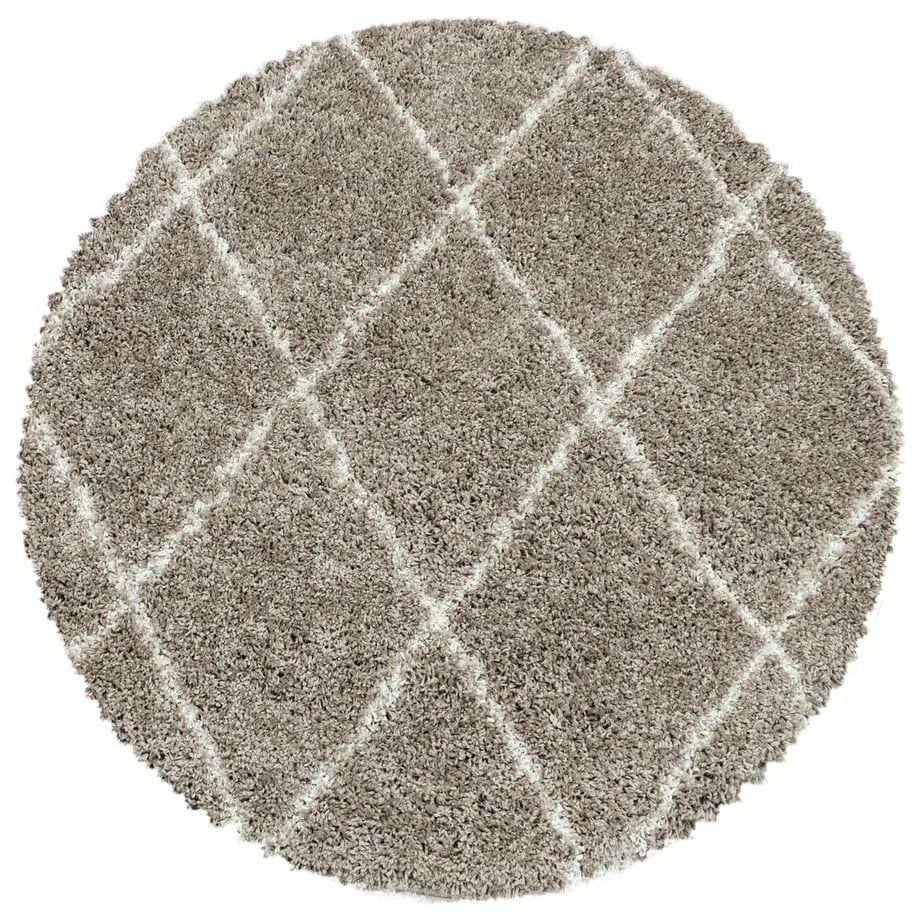 Covor maro deschis rotund ø 160 cm Alvor – Ayyildiz Carpets