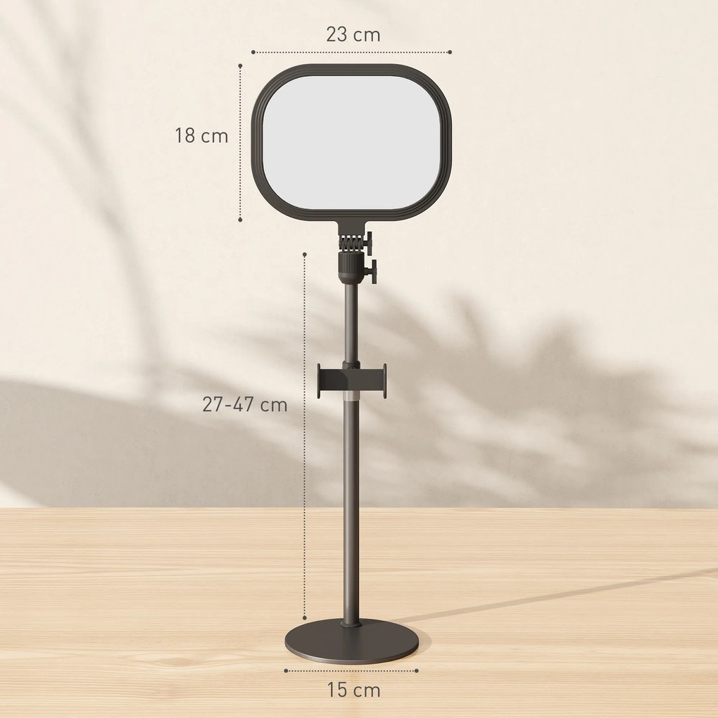 HOMCOM Lampă LED reglabilă: 5 culori, 10 niveluri, memorie – birou/dormitor. | Aosom Romania