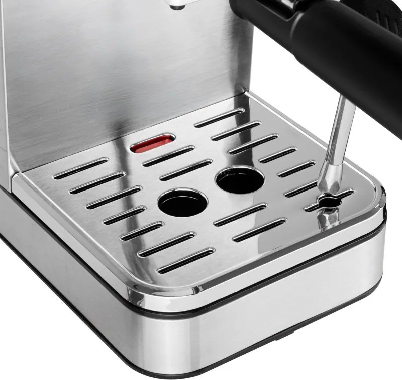 Aparat de espresso 7-în-1 Camry CR 4389, 1200 W, 20 bar, 1,7 l, control PID, panou LCD tactil, încălzire cești, extracție la rece, oțel inoxidabil