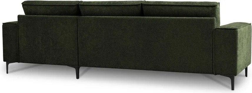 Colțar verde cu tapițerie din chenille (cu colț pe partea dreaptă/cu șezlong) Copenhagen – Scandic