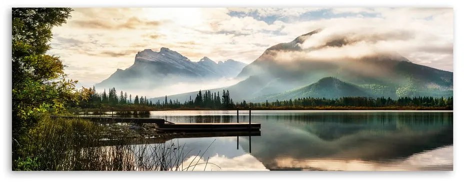 Tablou imprimat pe pânză Styler Lake, 150 x 60 cm