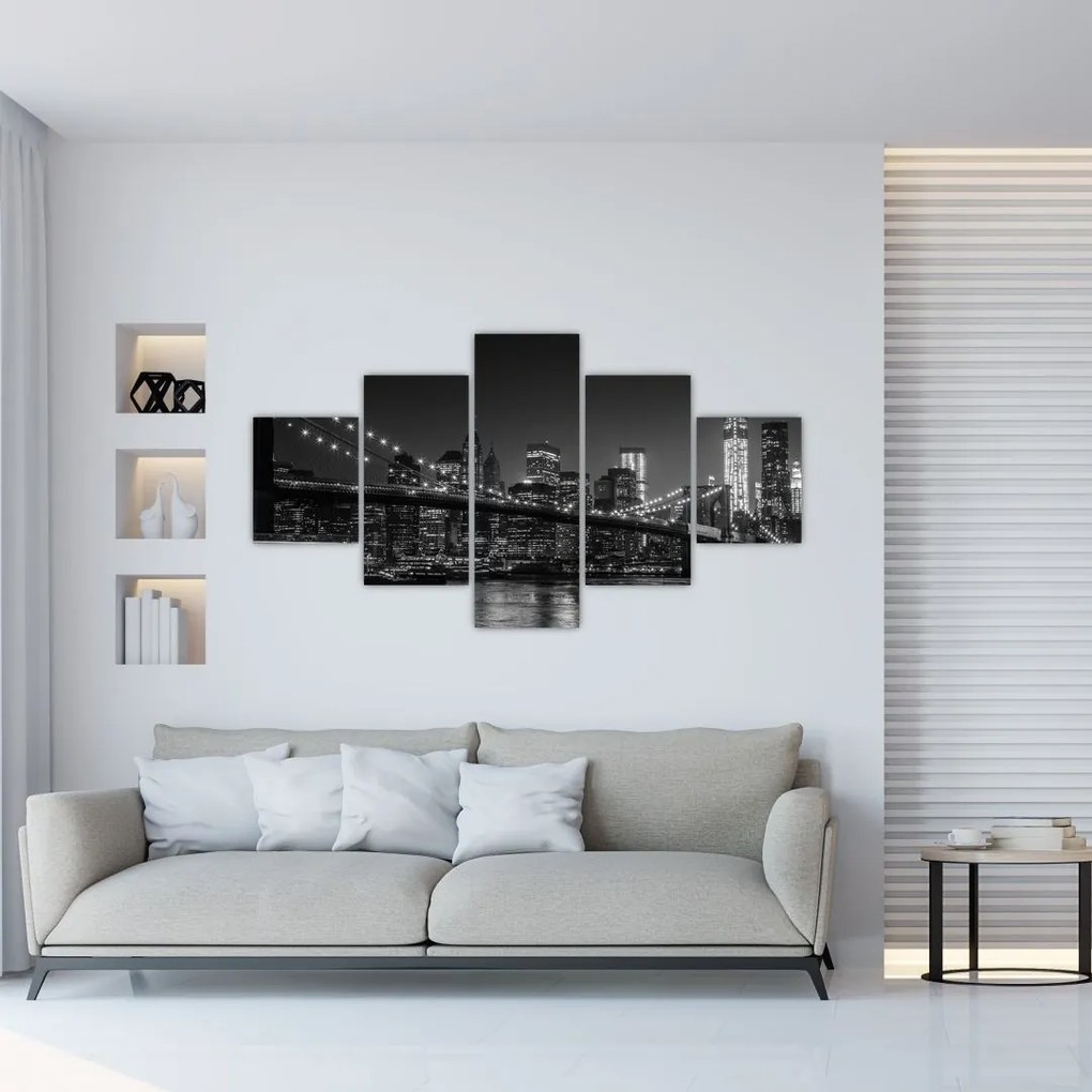 Tablou cu podul Brooklin în New York (125x70 cm), în 40 de alte dimensiuni noi