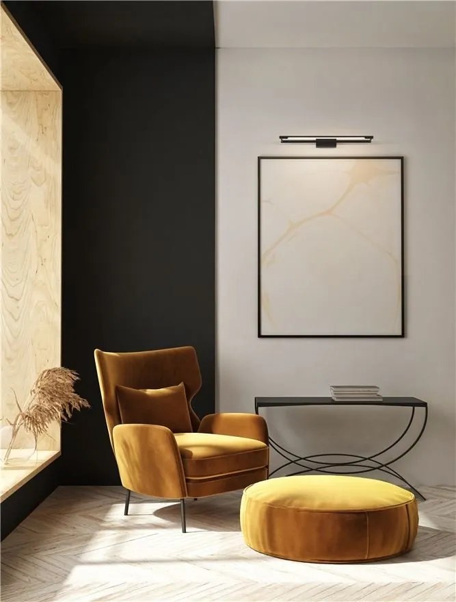 Aplica de perete LED stil minimalist OLAS negru