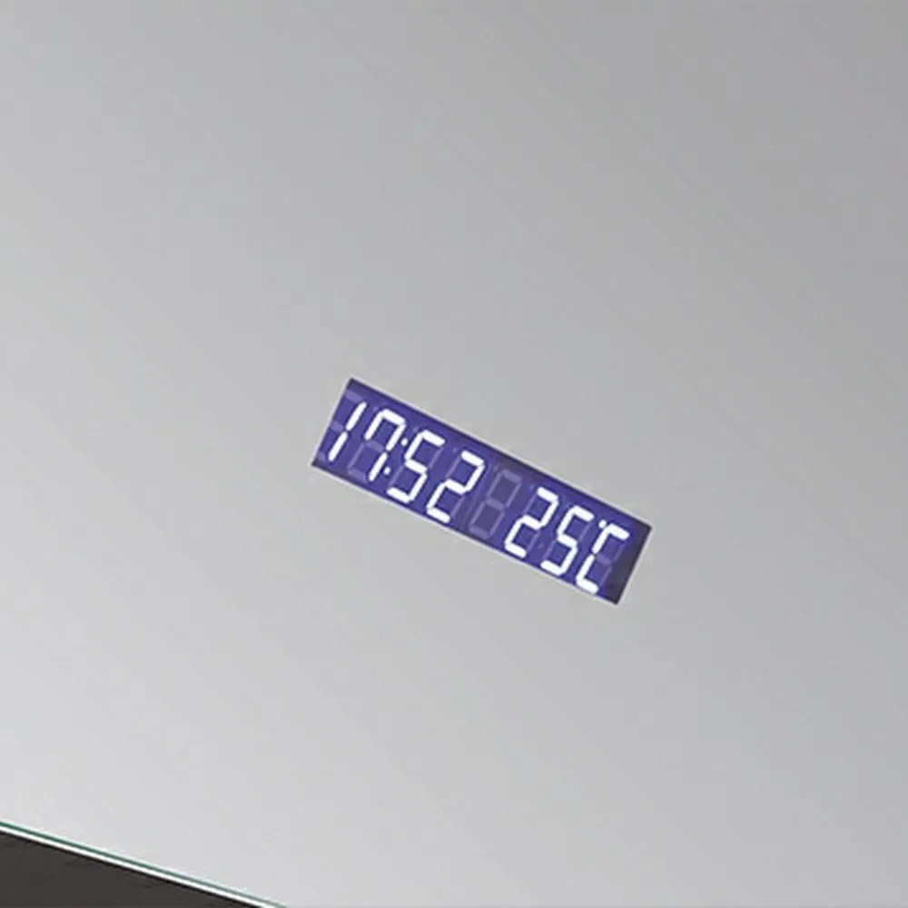 Oglindă Rodos, cu iluminare LED și afișaj