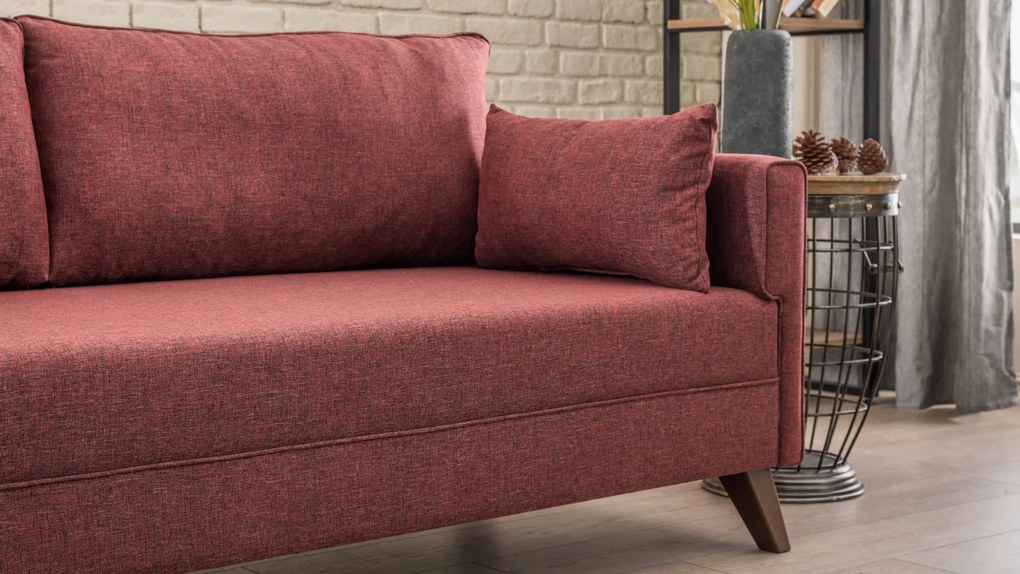 Canapea extensibilă Bellina 1 (bordo) (S). 1063027