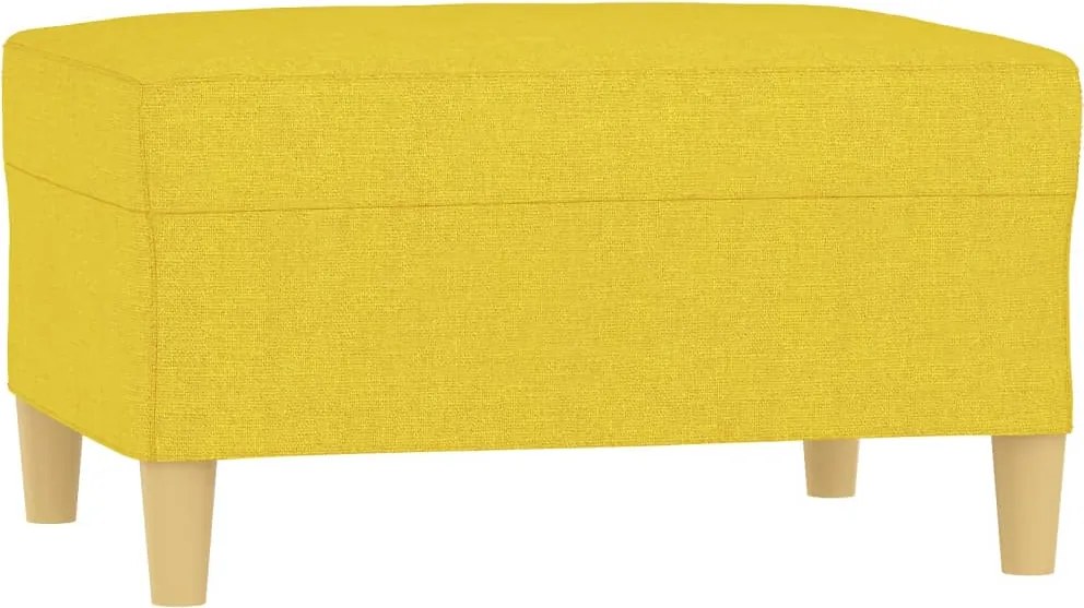 vidaXL Taburet, galben deschis, 70x55x41 cm, material textil