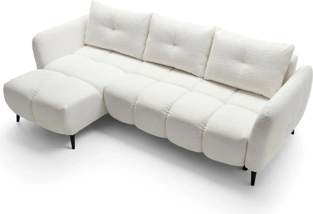 Colțar lemn masiv Apollo extensibil, 250 × 150 × 90 cm - Stânga