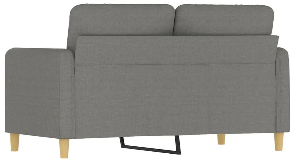 Canapea cu 2 locuri, gri inchis, 120 cm, material textil Morke gra, 138 x 77 x 80 cm