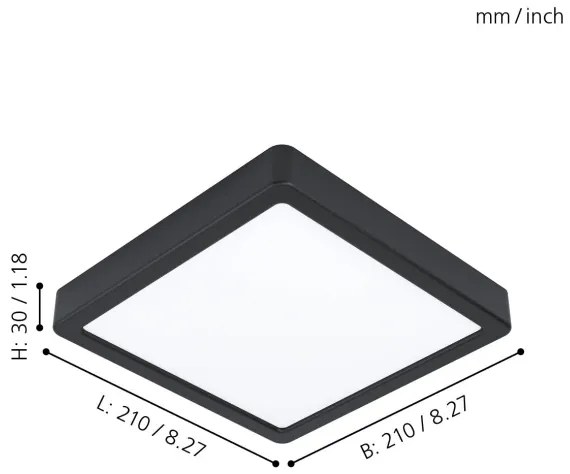 Plafonieră LED Eglo FUEVA 5, 16,5 W, 230 V (99244)
