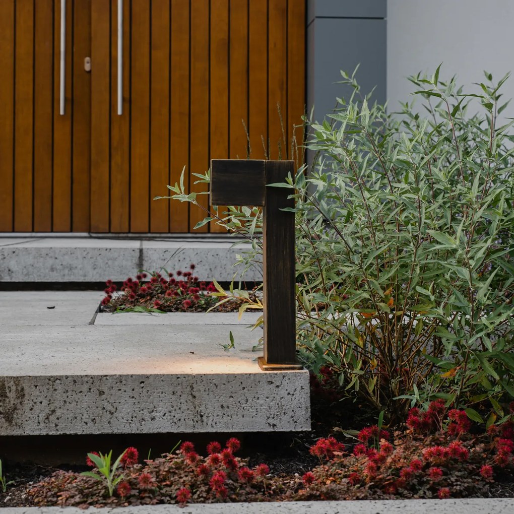 Lampă de exterior industrială auriu antic 35 cm IP44 - Baleno