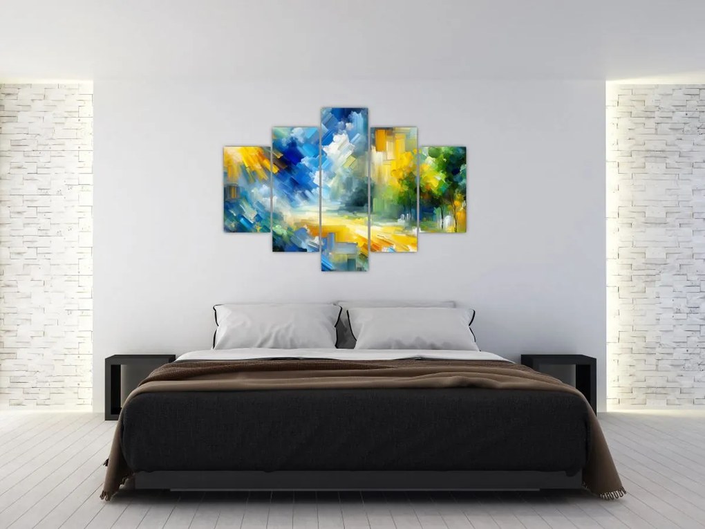 Tablou - Zi însorită abstractă (150x105 cm)