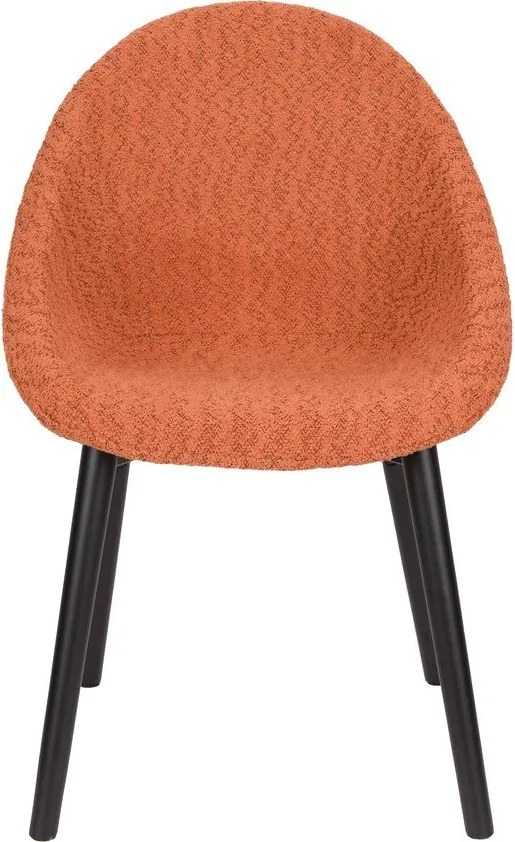 Scaun de sufragerie portocaliu tapițat Fenna – Dutchbone