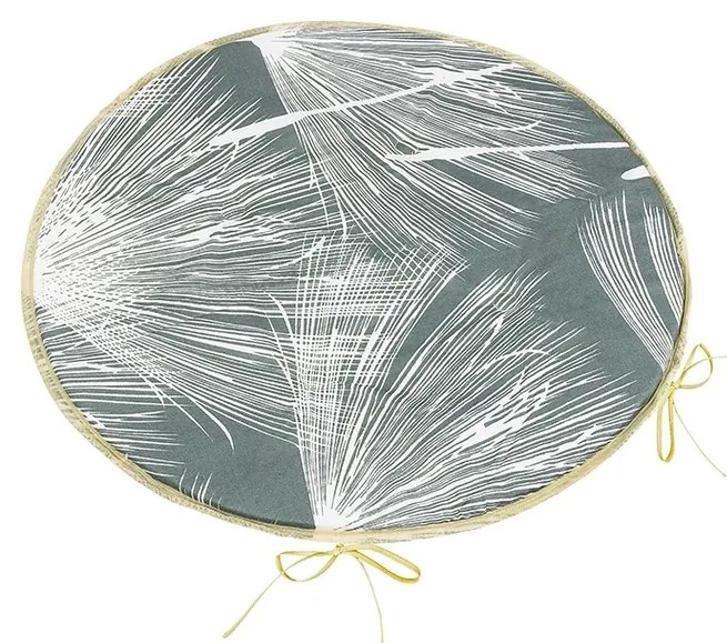 Bellatex Perna Adéla rotundă netedă Puf gri, 40 x40 cm