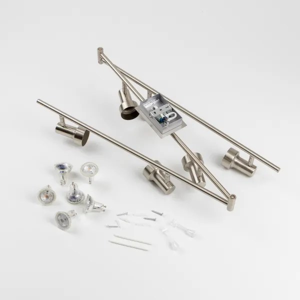 Spot LED 6xGU10/4,7W/230V crom mat