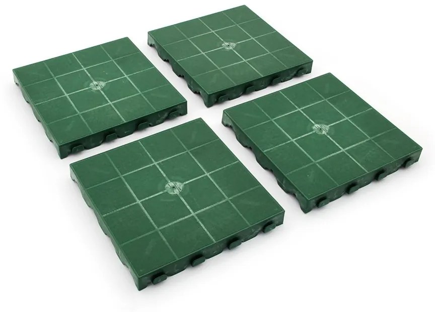 Placi de plastic Linea Combi 40 x 40 x 4,8 cm, verde