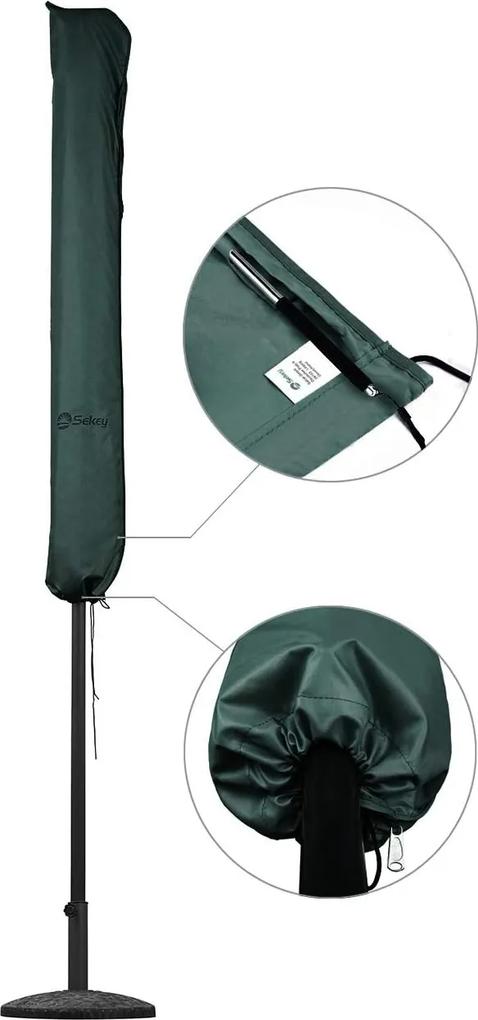 Husa umbrela Poliester Verde 170 x 275/335 cm