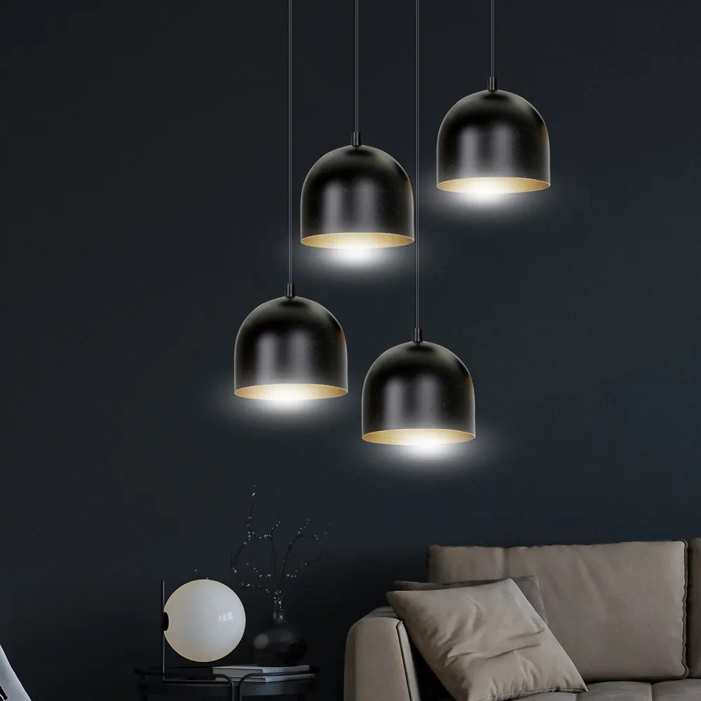 Suspensie Aero 4 Black / White 263/4 Emibig Lighting, Modern, E27, Polonia