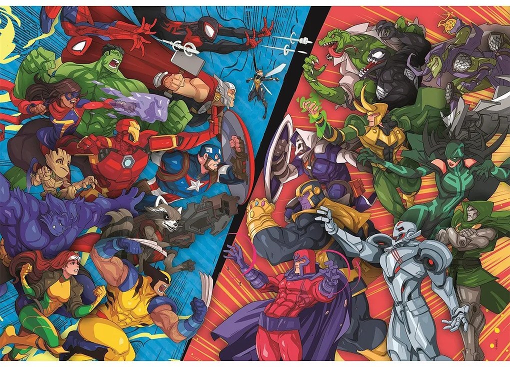 Avengers VS Villains Puzzle Marvel de 104 piese Clementoni