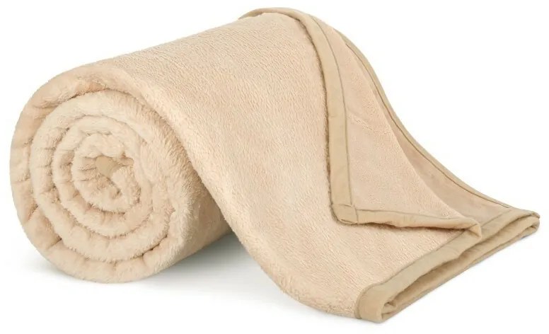 Bellatex Pătură Korall micro bej, 150 x 200 cm