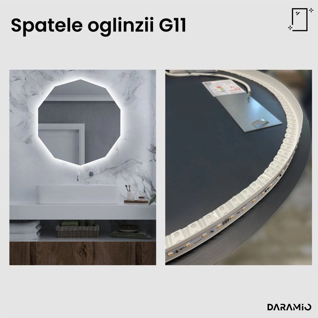 Oglindă atipică cu iluminare LED G11