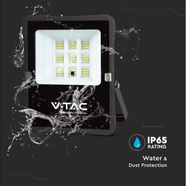 Proiector solar LED exterior 6W, 3,2V, 6400K, IP65