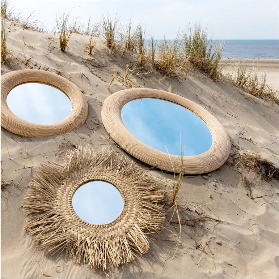 Oglindă de perete ø 109,5 cm Piedre – Light &amp; Living