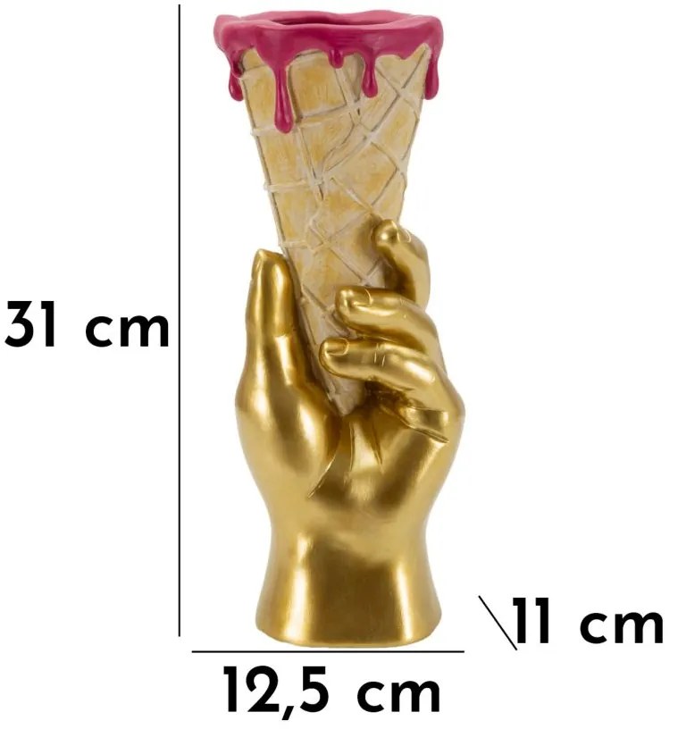 Mauro Ferretti Ghiveci Conic Pentru Flori, 12,5 X 11 X 31 Cm | Aosom Romania