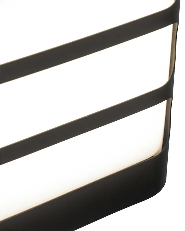 Aplică modernă neagră cu LED inclusă IP44 - Gaev