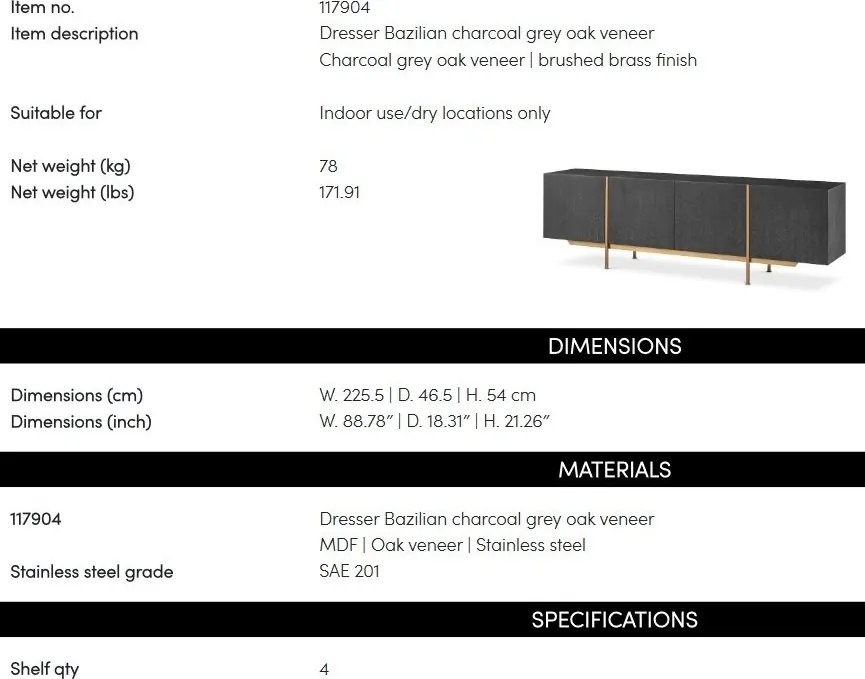 Comoda deosebit design LUX Bazilian
