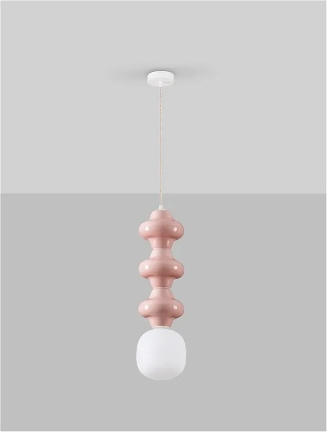 Pendul ceramic design modern CHIC roz