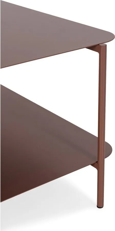 Măsuță de cafea teracotă din metal 70x73 cm Beatrix – MOME