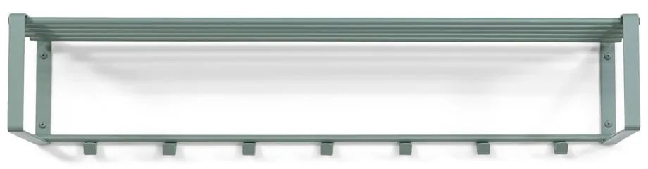 Cuier de perete verde prăfuit cu raft din metal 100 cm Rex – Spinder Design
