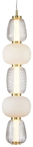 Lustră LED pe cablu CARO LED/40W/230V auriu