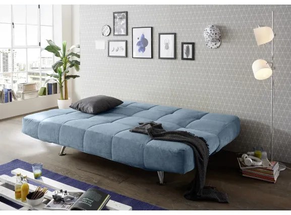 Canapea Extensibila Ikar, 3 Locuri, Lada Depozitare, Denim, 208 X 102 X 98 Cm