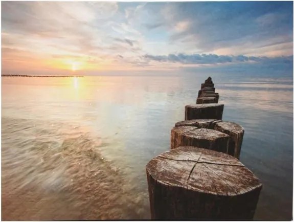 Pictură pe perete Calea în mare, LED cu cronometru, 30 x 40