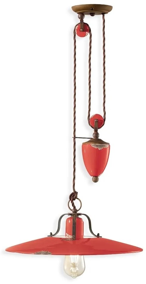Pendul cu inaltime reglabila design retro realizat manual din ceramica COUNTRY
