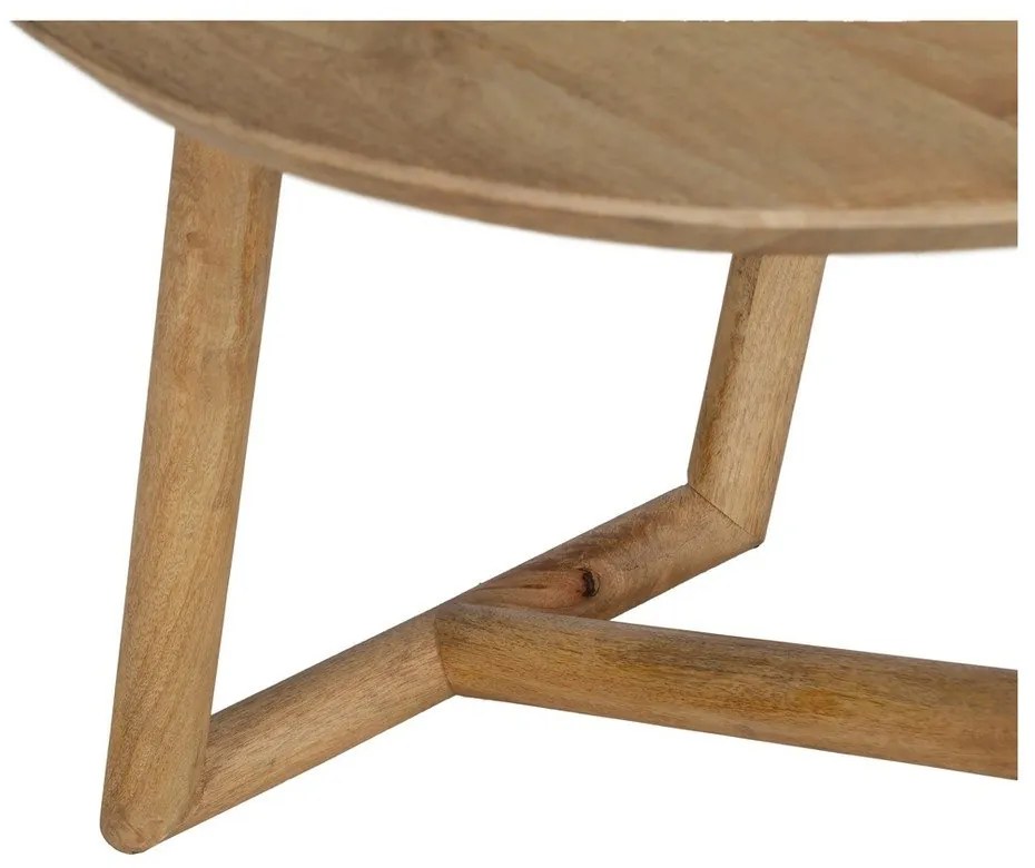 Măsuță de cafea în culoare naturală rotundă din lemn de mango ø 60 cm Mao – Ixia