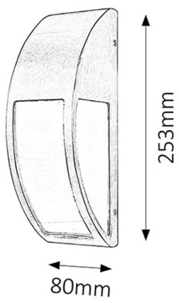 Rabalux 8269 - Corp de iluminat perete exterior GENOVA 1xE27/40W/230V