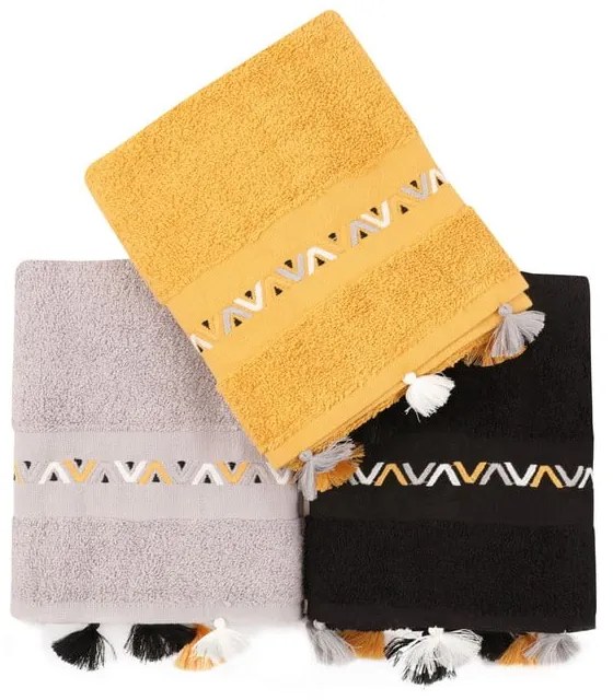 Prosoape 3 buc. din bumbac din frotir 50x90 cm Asorti – Foutastic