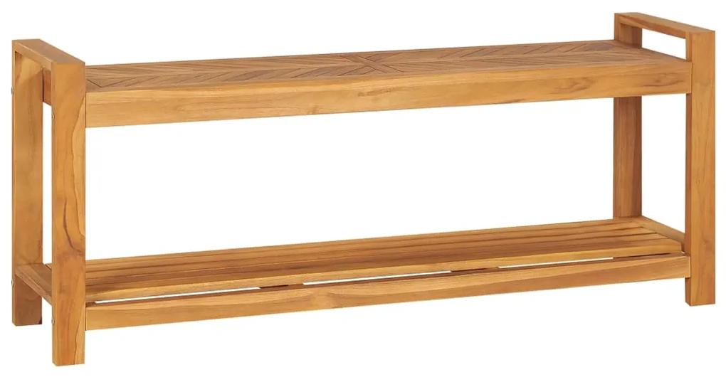 325276 vidaXL Bancă, 120 cm, lemn masiv de tec