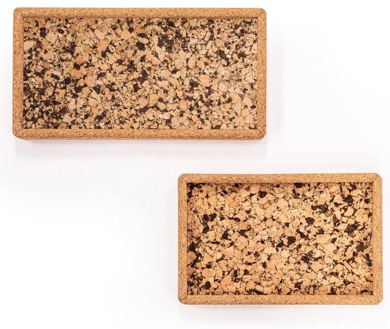 Tavă din plută 14.5x28 cm Querco – ZicZac