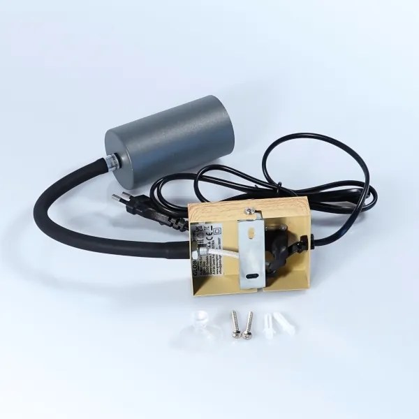 Lampă de perete flexibilă ROBBY 1xGU10/25W/230V neagră/maro Globo 57911WG