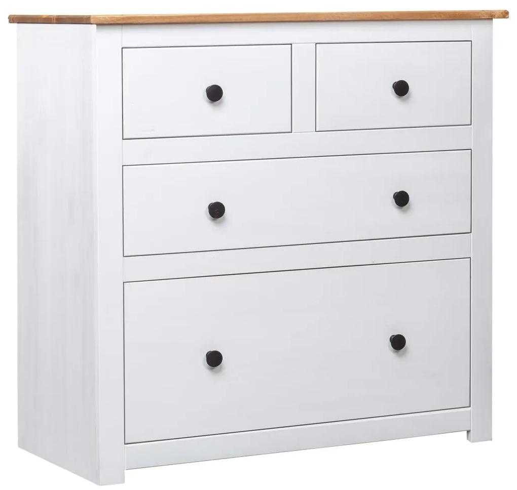 vidaXL Servantă, alb, 80 x 40 x 83 cm, lemn de pin, gama panama