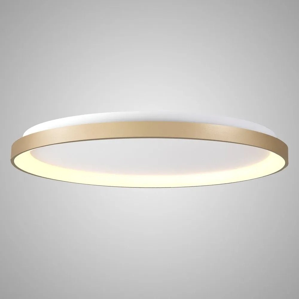 Plafoniera LED cu telecomanda design circular NISEKO II Gold 90cm