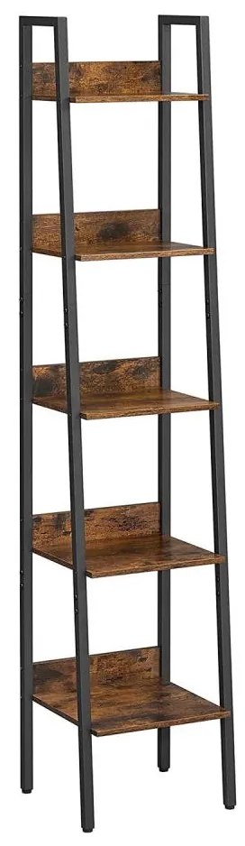 Bibliotecă NAVARO maro/negru