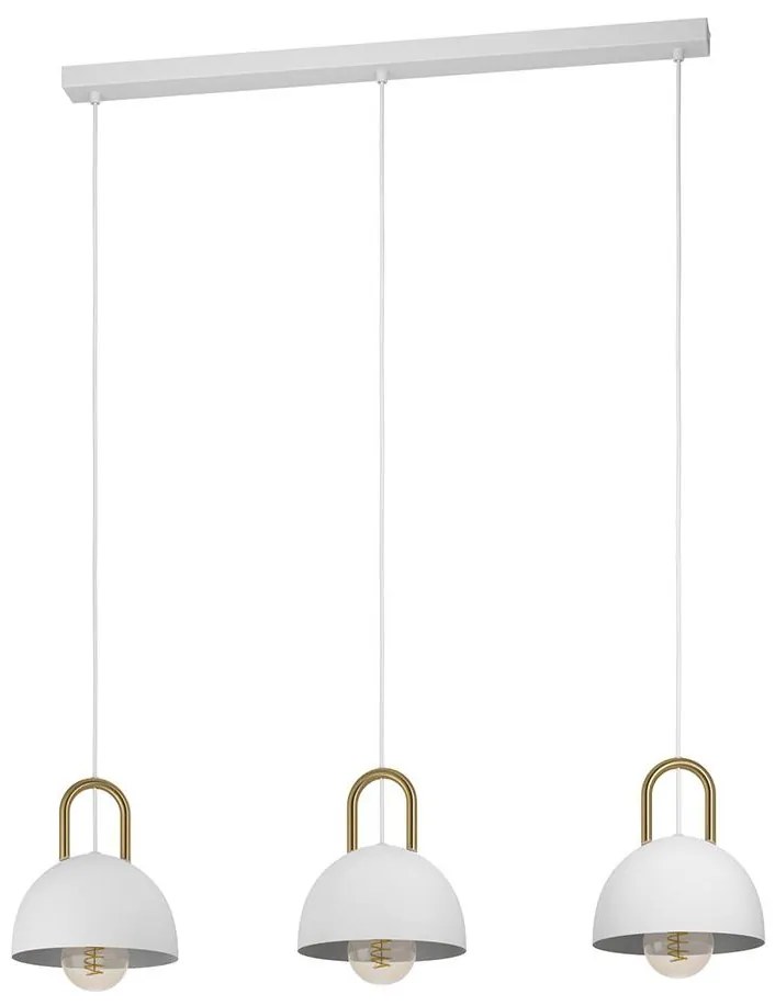 Lustră pe cablu CALMANERA 3xE27/40W/230V albă Eglo 99696