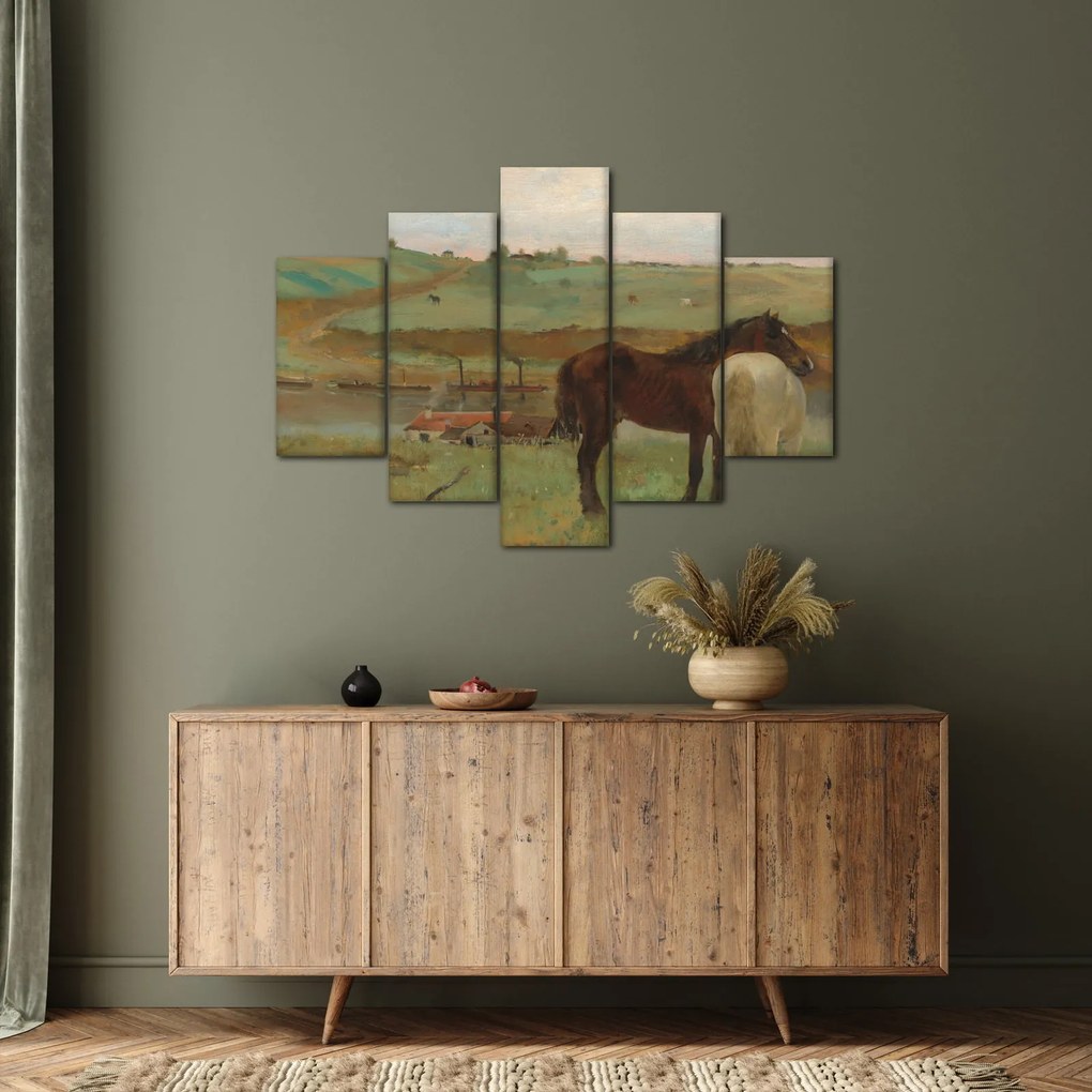Tablou - Edgar Degas, Horses in a Meadow, reproducere (150x105 cm)