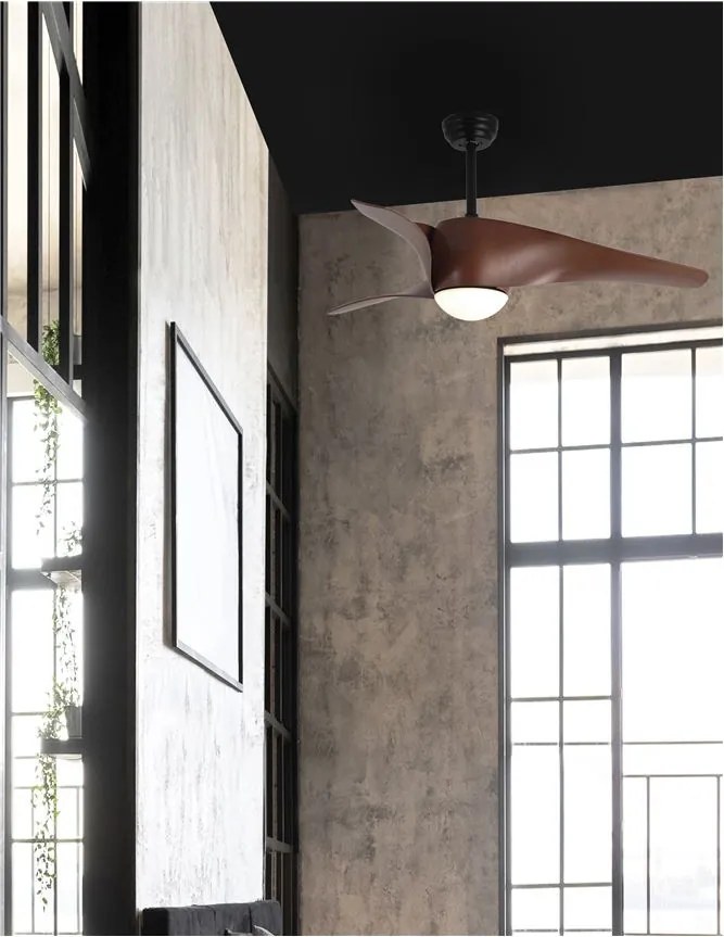 Lustra LED cu ventilator si telecomanda design modern Breeze NVL-5267611