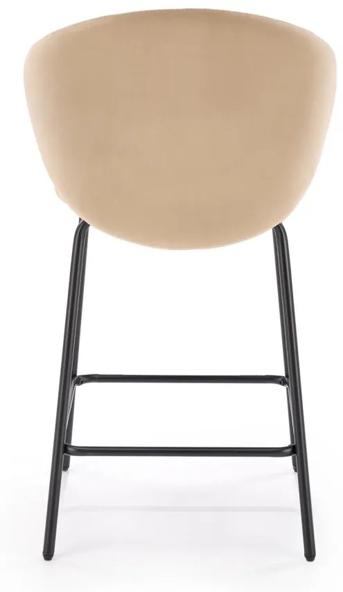 Scaun de bar H121 bej/negru